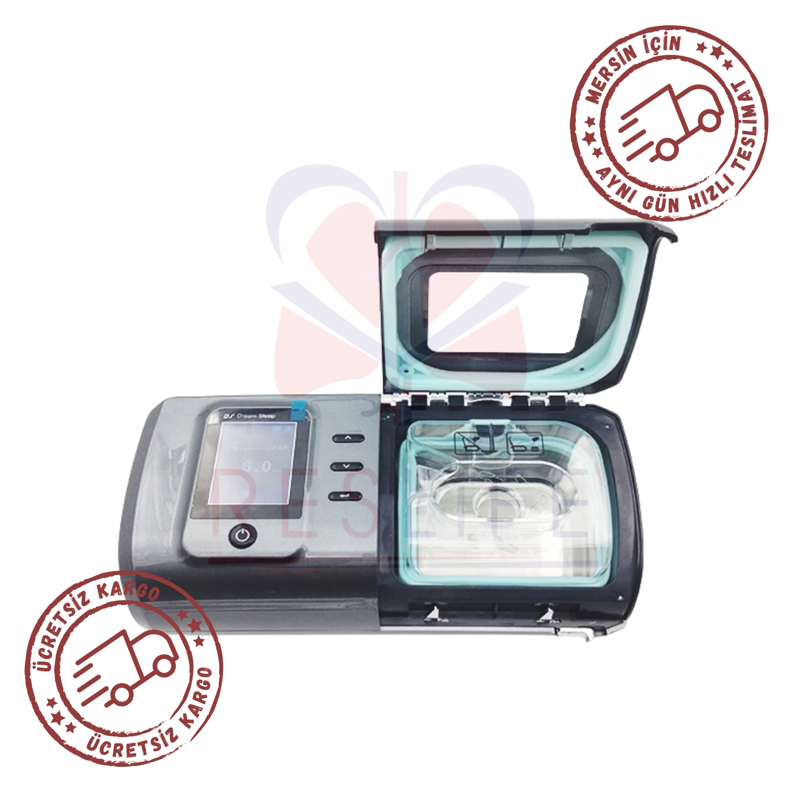 Ventmed DS6 Isıtıcılı Nemlendiricili Auto Cpap Cihazı+Nemlendirici+YN-02 Nazal(burun) Maskesi