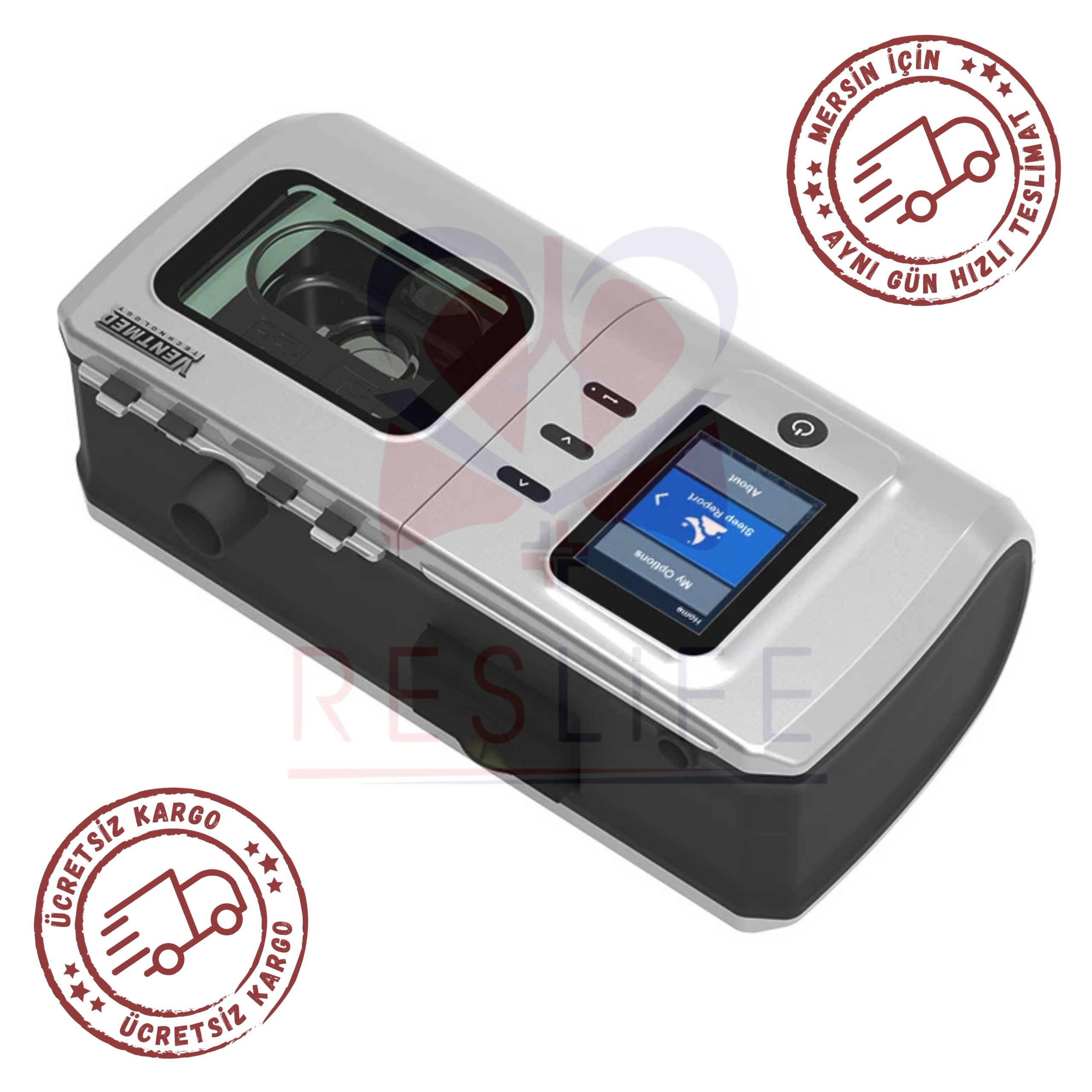 Ventmed DS6 Isıtıcılı Nemlendiricili Auto Cpap Cihazı+Nemlendirici+YN-02 Nazal(burun) Maskesi - Görsel 2