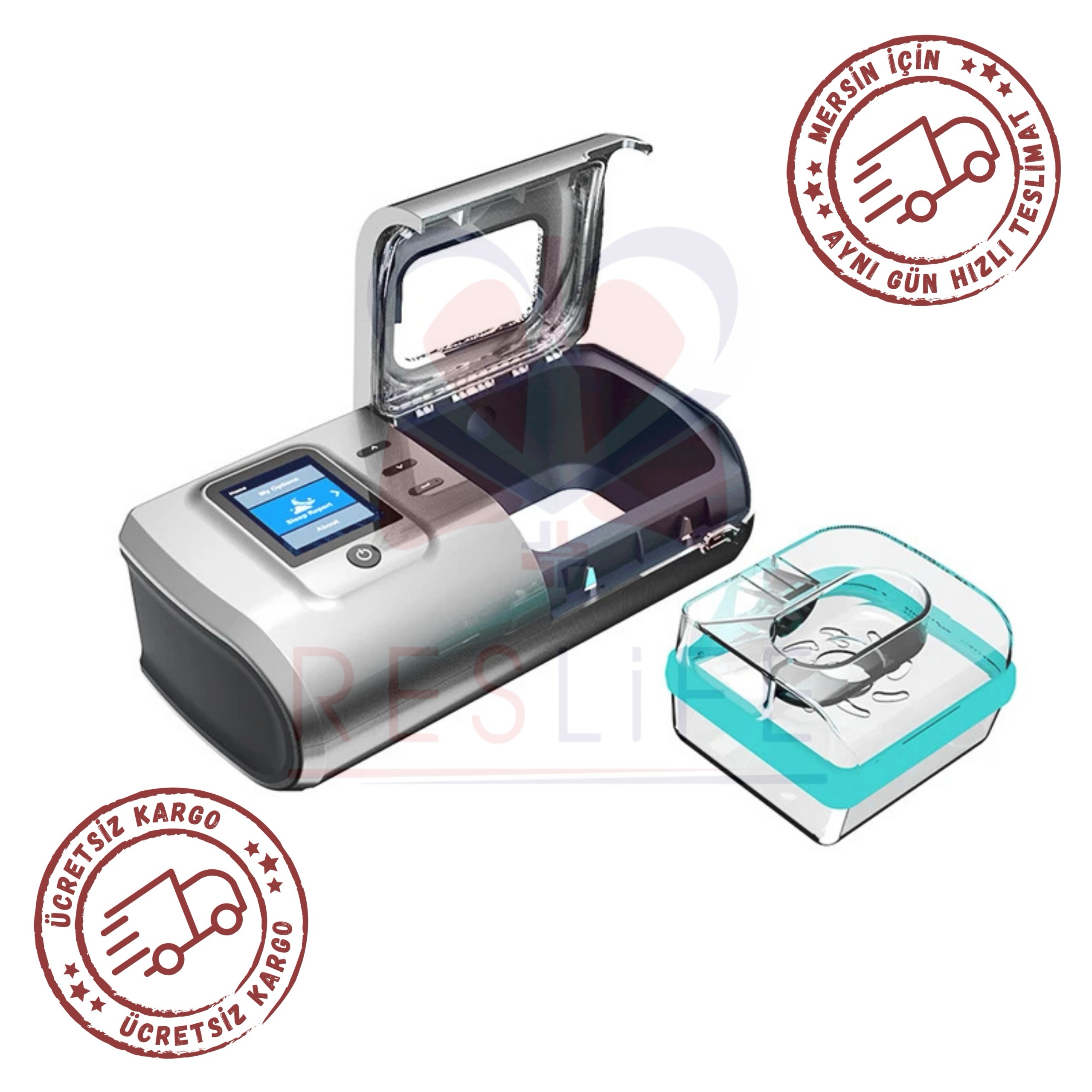 Ventmed DS6 Isıtıcılı Nemlendiricili Auto Cpap Cihazı+Nemlendirici+YN-02 Nazal(burun) Maskesi - Görsel 3