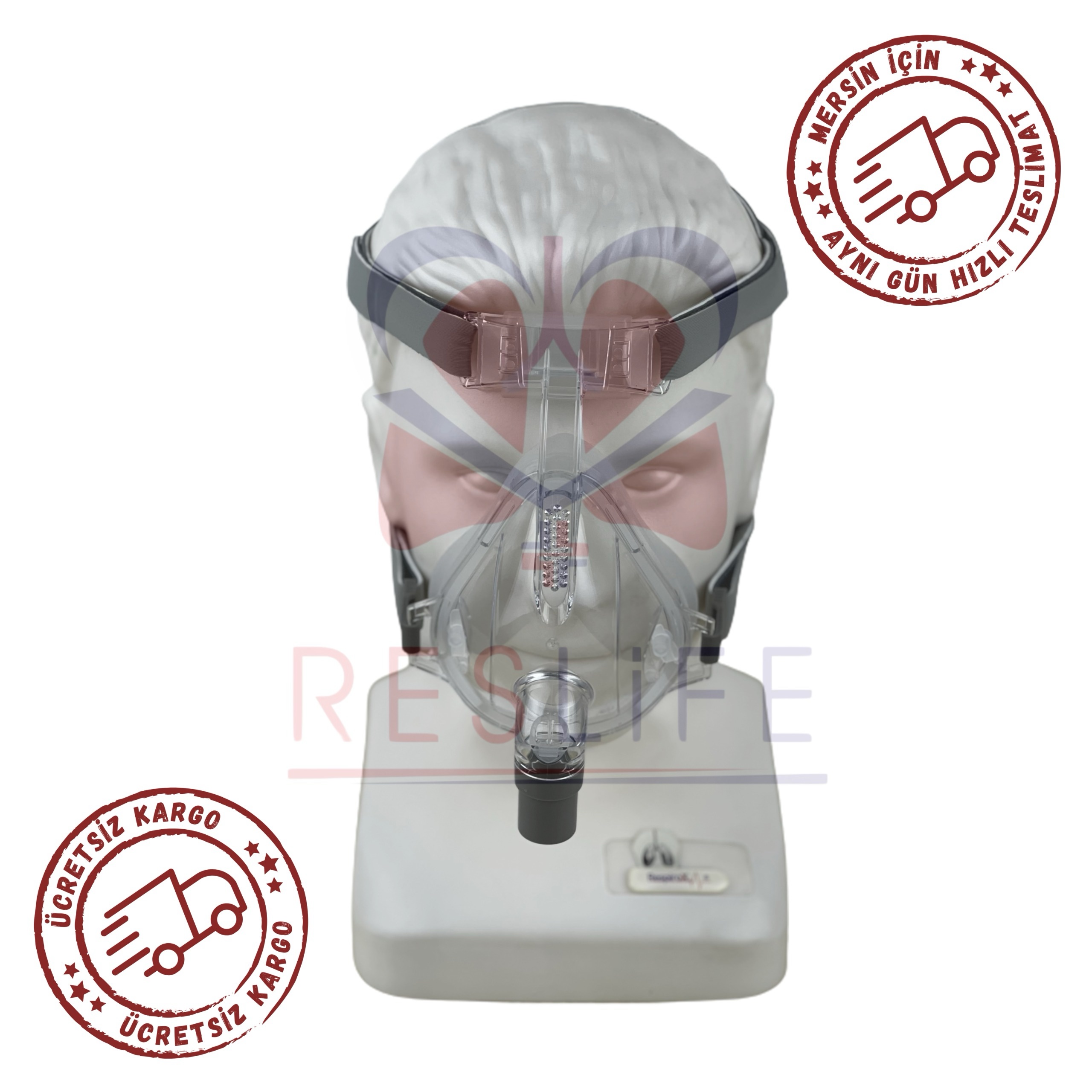 Respirox SoundSleep BPAP S Cihazı++Nemlendirici+RF-01 Tam Yüz Maskesi - Görsel 5