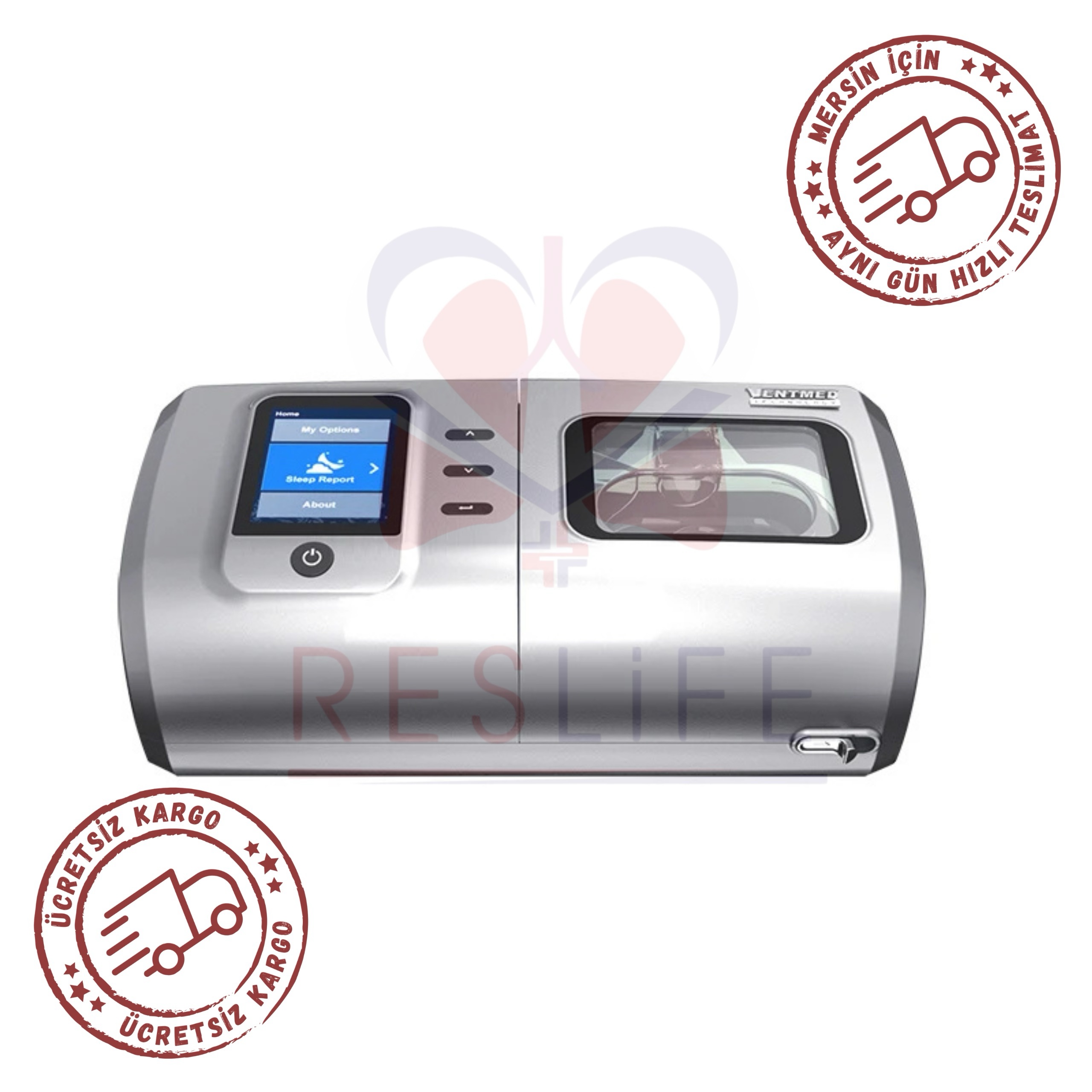 Ventmed DS6 Isıtıcılı Nemlendiricili Auto Cpap Cihazı+Nemlendirici+YN-02 Nazal(burun) Maskesi - Görsel 4