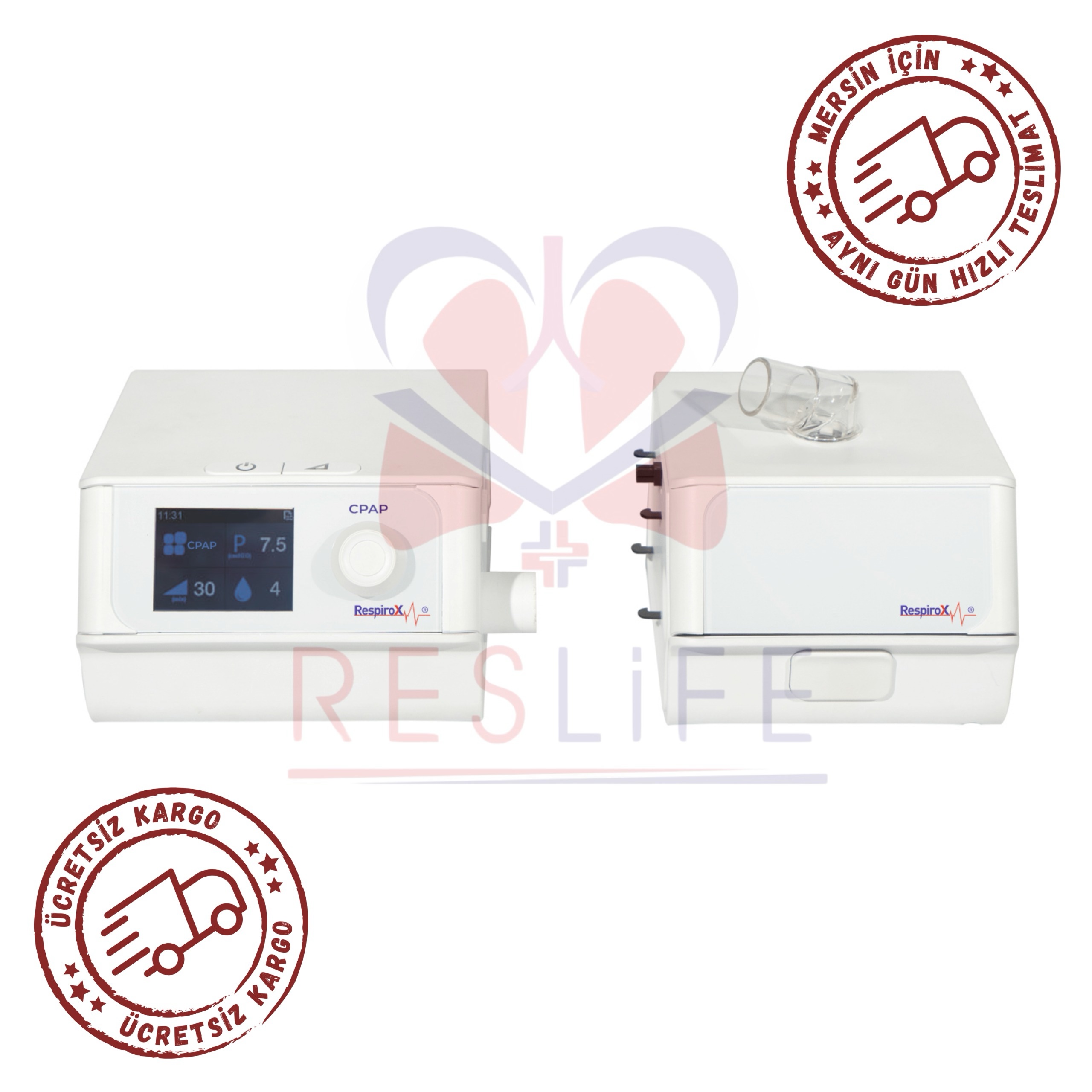 Rf Cpap Respirox Soundsleep Cpap Cihazı+Nemlendirici+RF-01 Full Face ( Tam Yüz ...