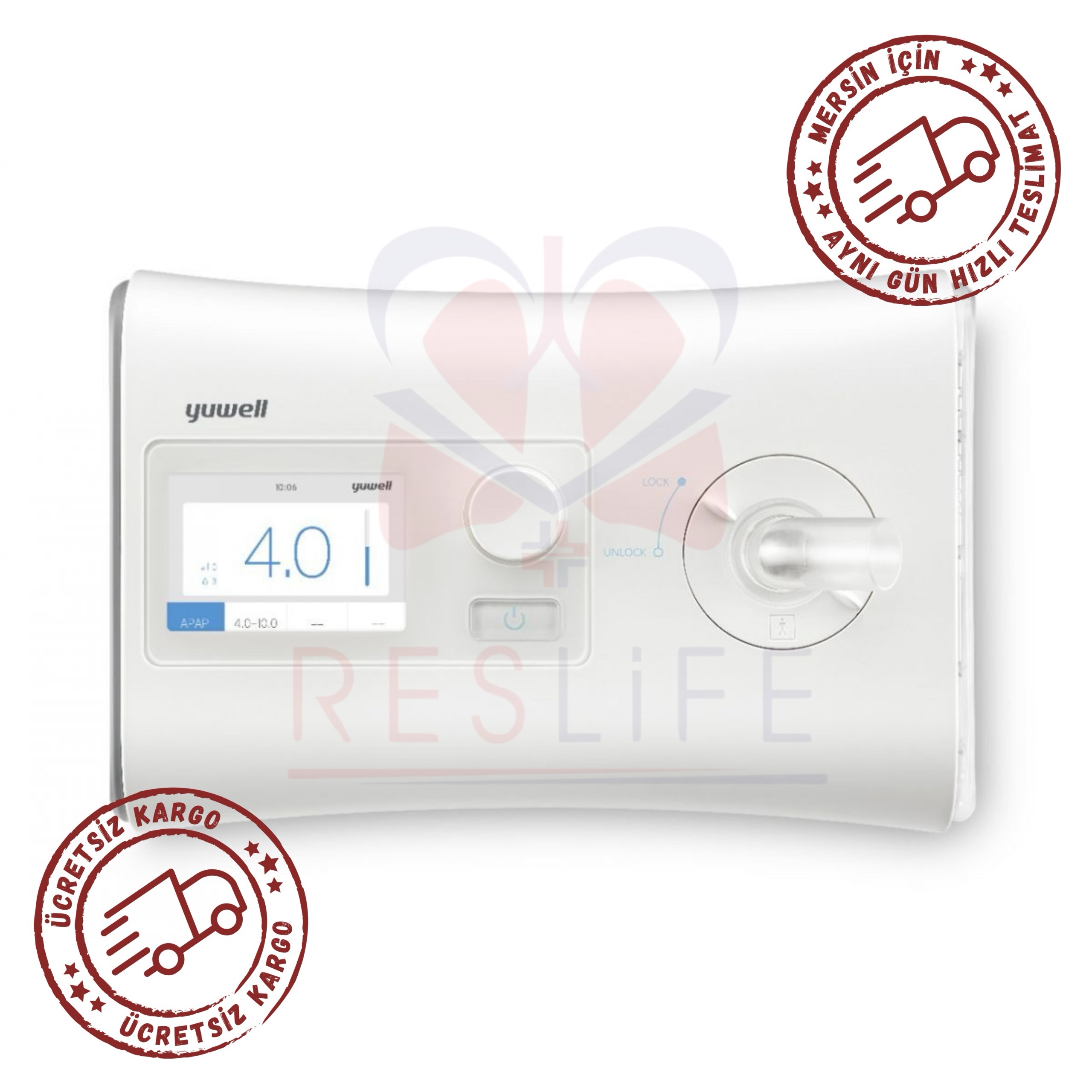 Yuwell Breathcare Yh-550 Auto Cpap Cihazı+Nemlendirici+Maske - Görsel 2