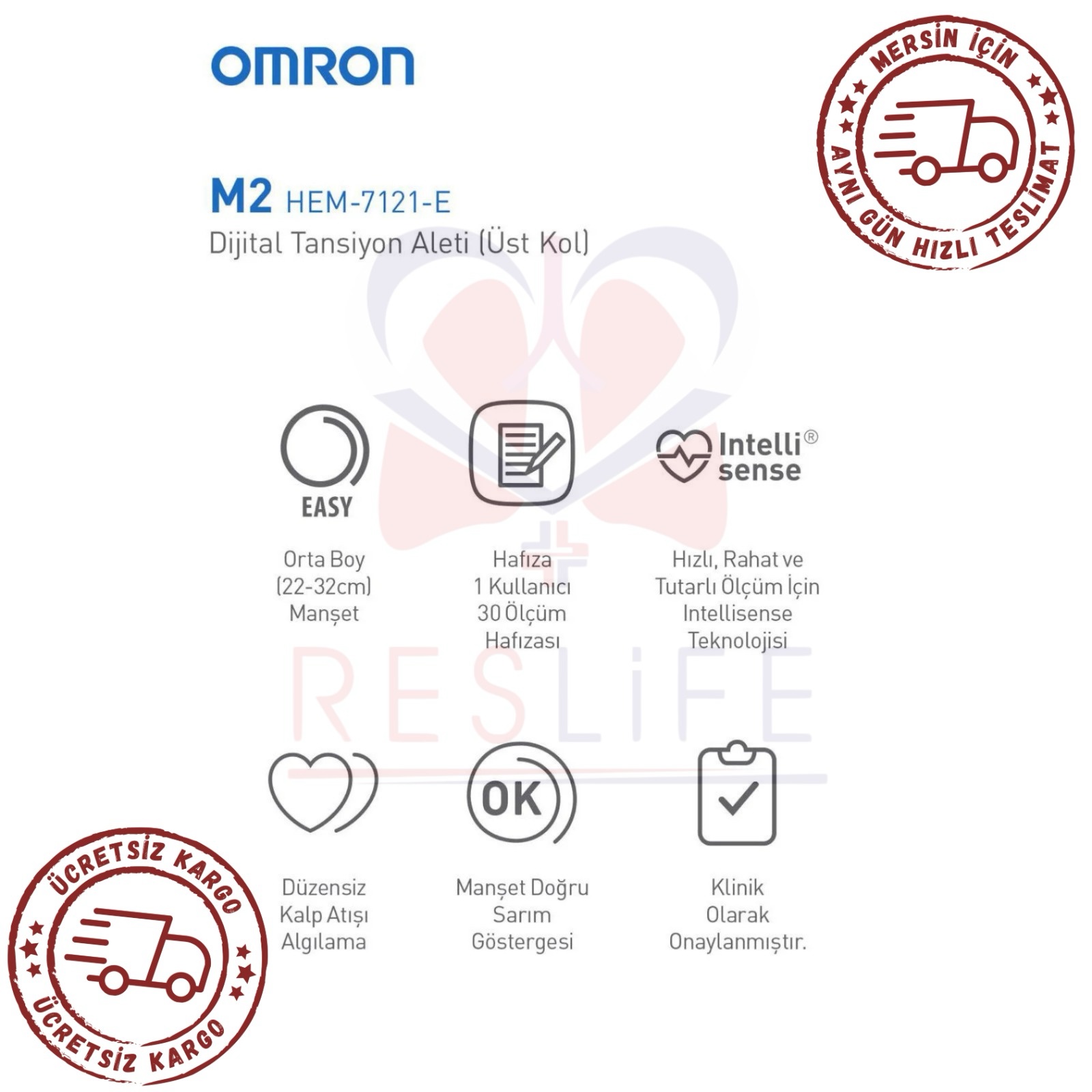 Omron M2 Basic Koldan Ölçer Tansiyon Aleti - Görsel 5